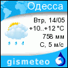 GISMETEO: Погода по г. Одесса